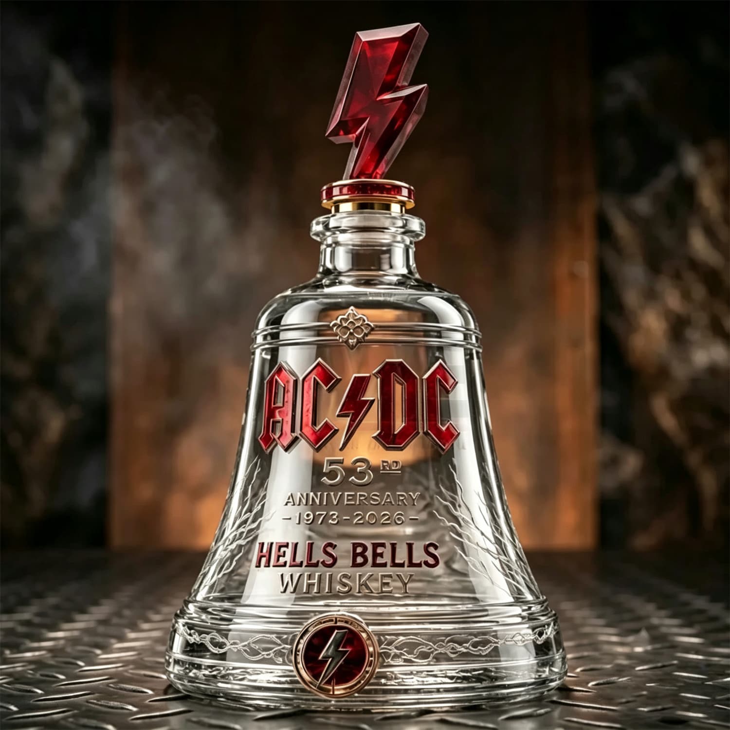 Anniversary Bell Collector Whiskey Bottle