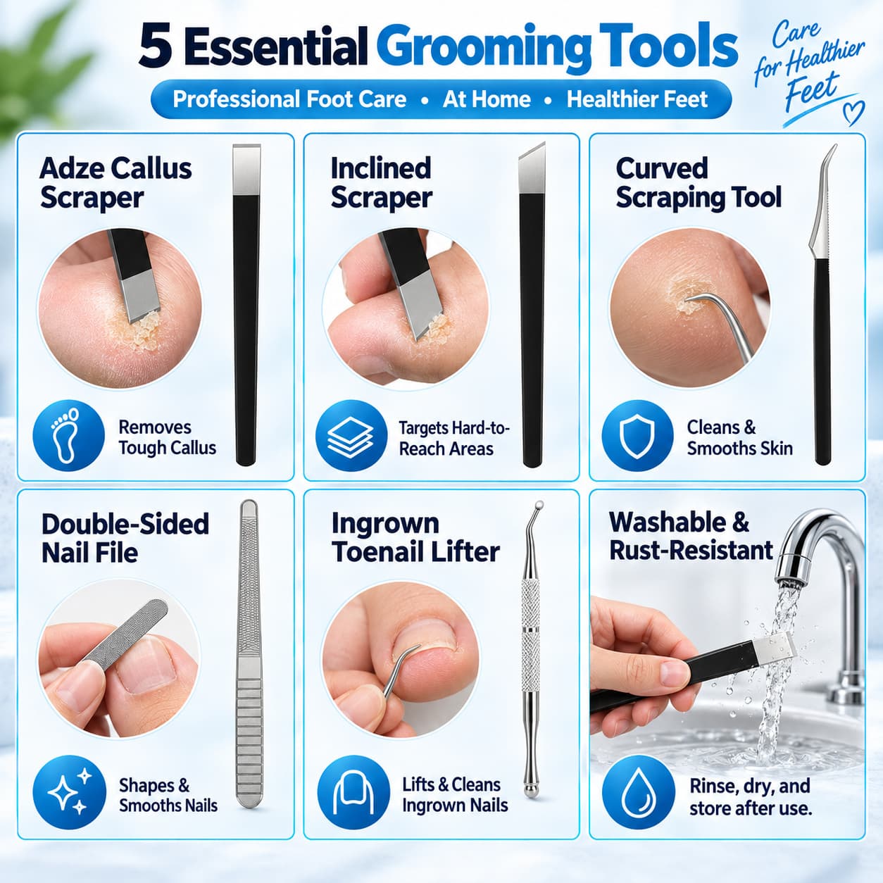 Toenail Clippers for Seniors – Heavy-Duty Thick Toenail Care Kit