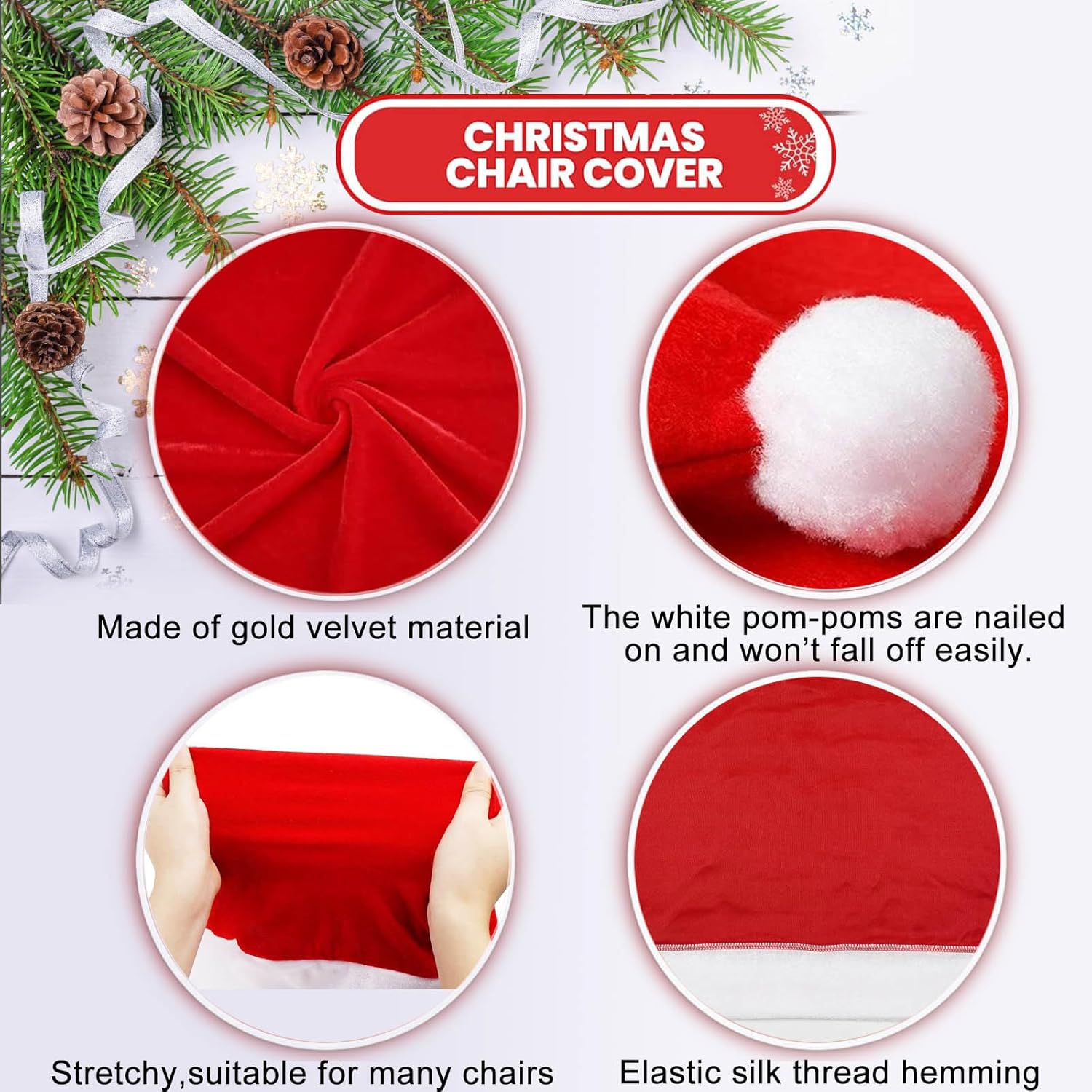 Christmas Chair Covers Set