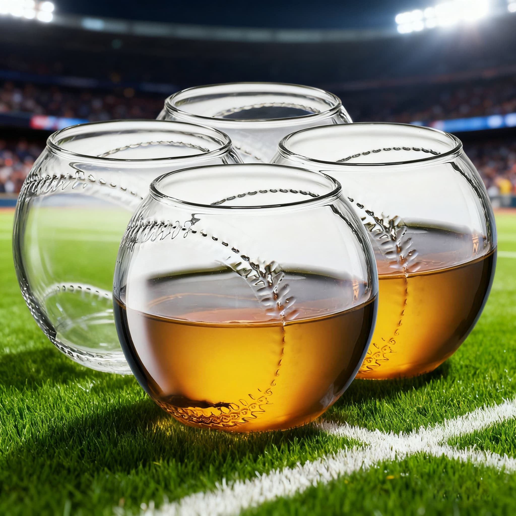 10oz Baseball Whiskey Glass