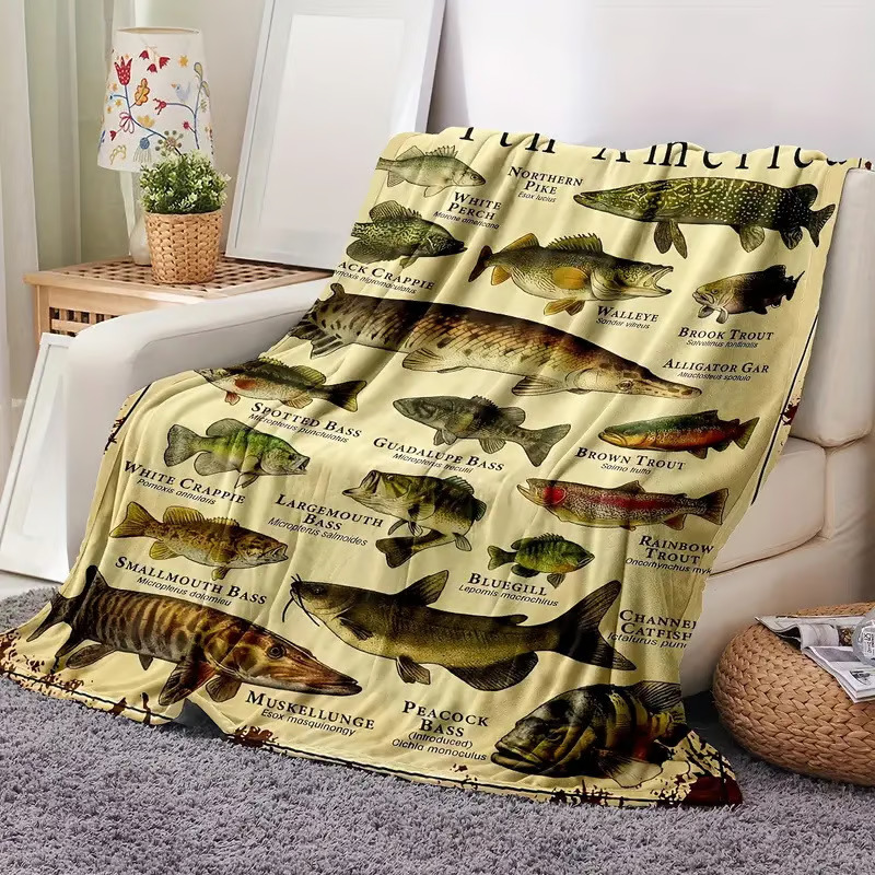 🎣Fishing Enthusiast's Blanket Gift