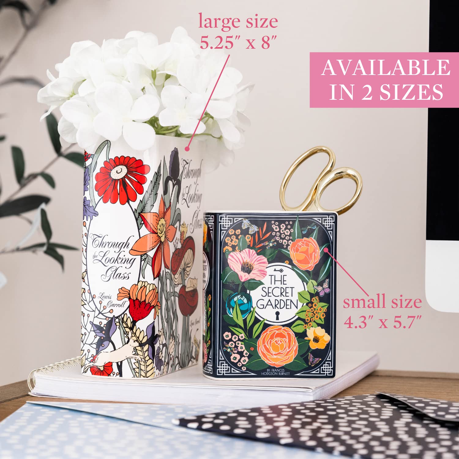 Original Book-Shaped Decorative Vase