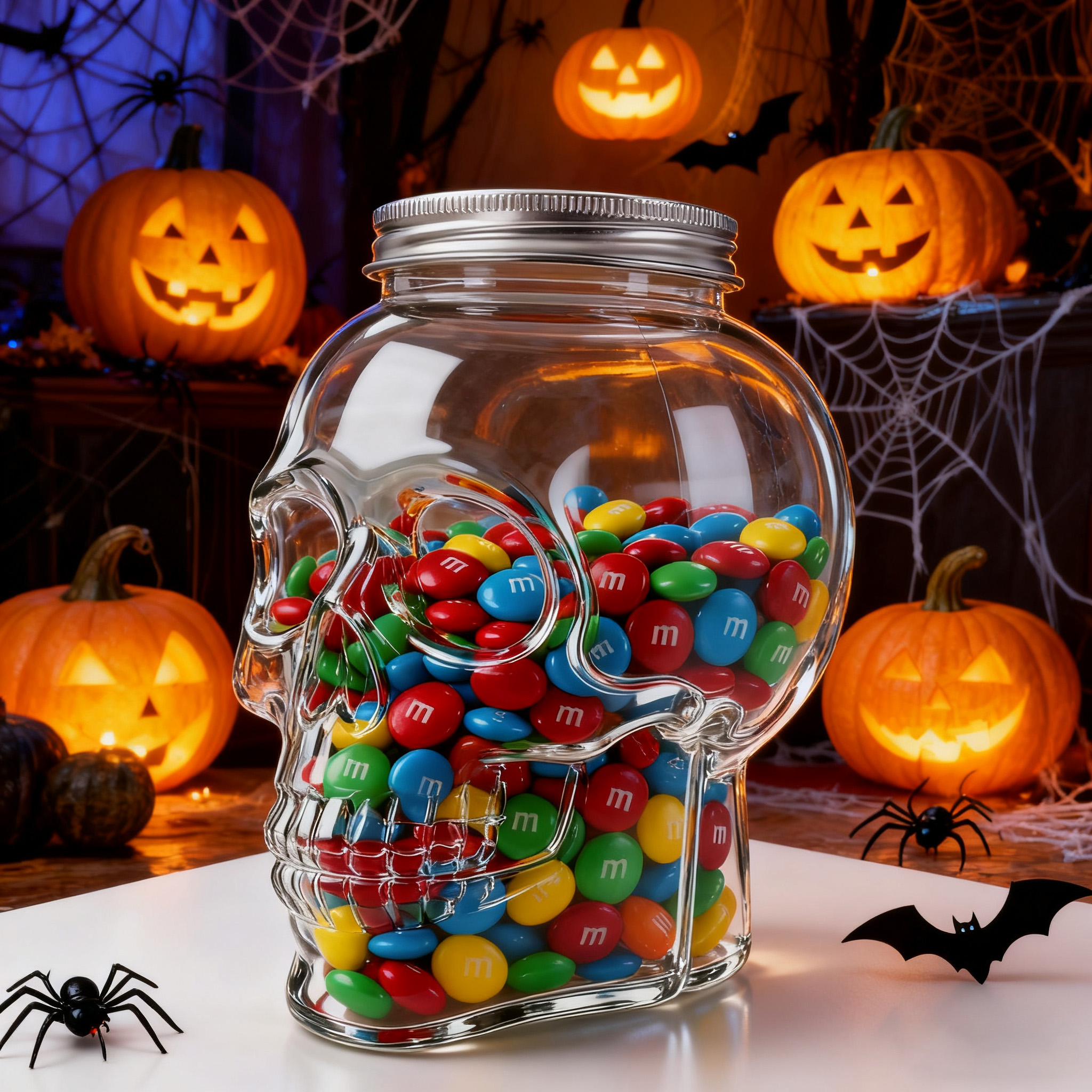 🍬Skull Glass Candy Jar
