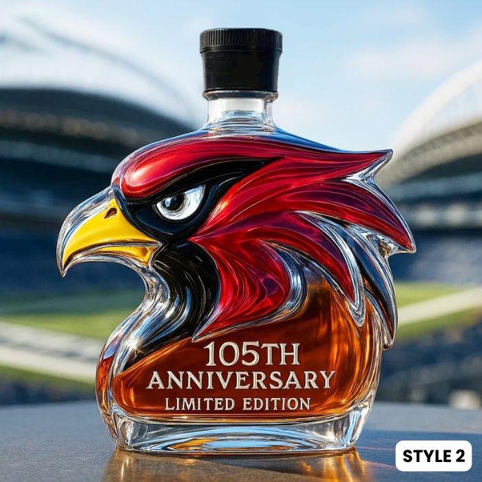 Arizona Cardinals 105th Anniversary Whiskey Bottle