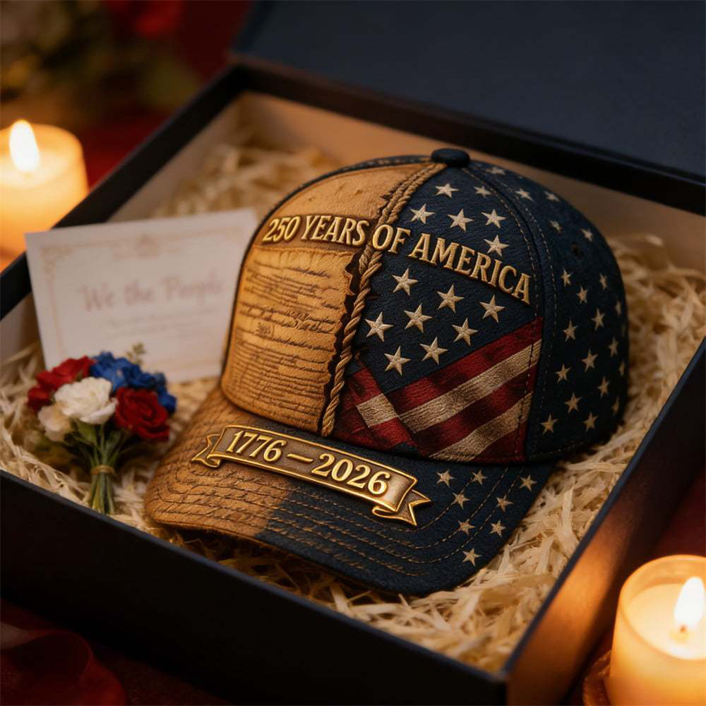 USA 250th Anniversary Patriotic Baseball Cap