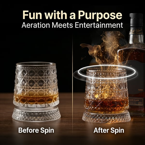 🍻The Zenith 360° Kinetic Crystal Whiskey Tumbler