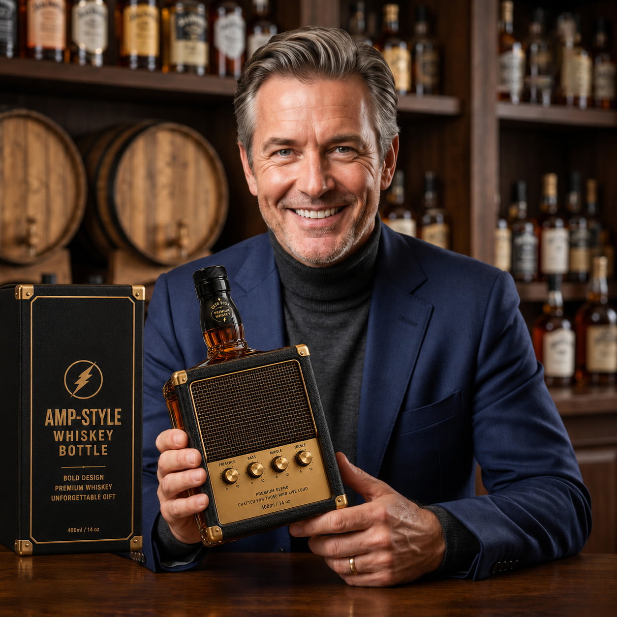 Amp-Style Whiskey Bottle