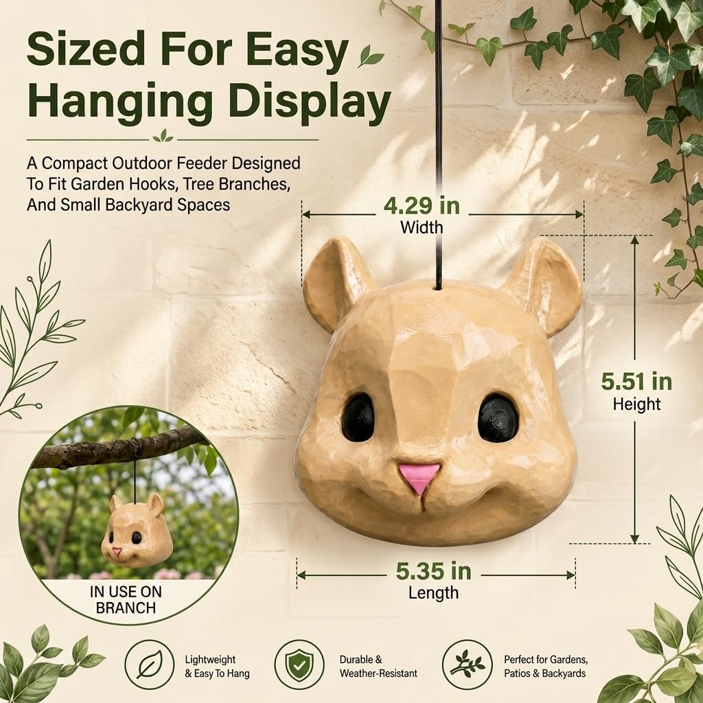 🐿️Funny Squirrel Head Feeder