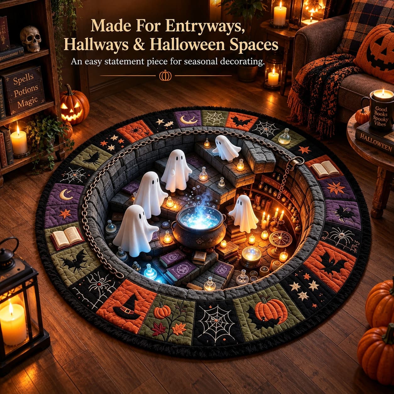 🎃 3D Halloween Optical Illusion Rug – Turn Your Floor Into Part Of The Fright