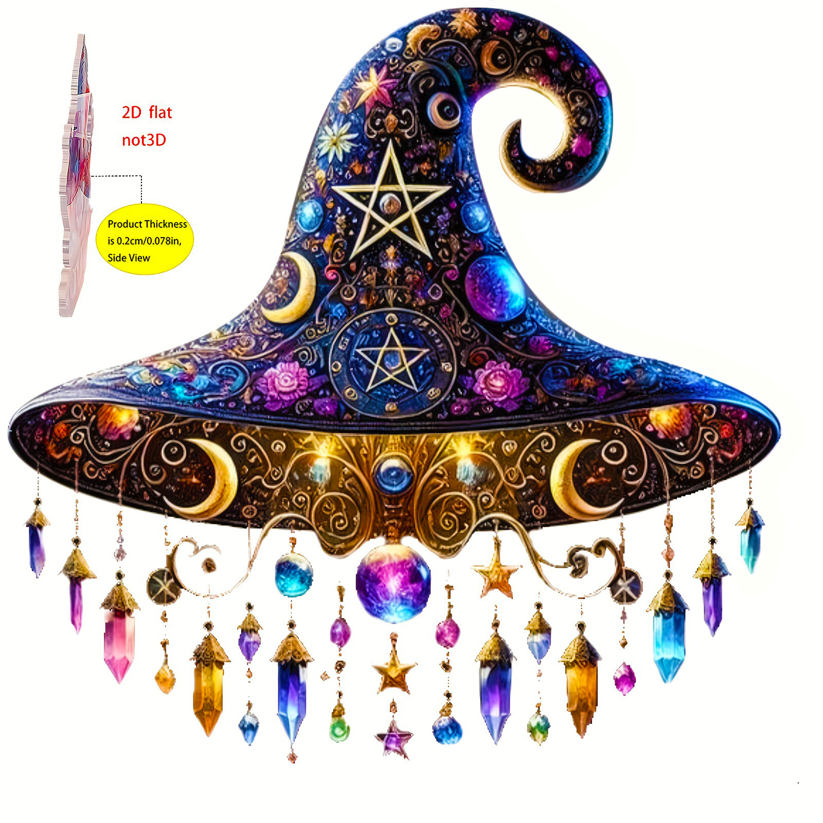 Moonlight Witch Window Hanging Sun Catcher Decor