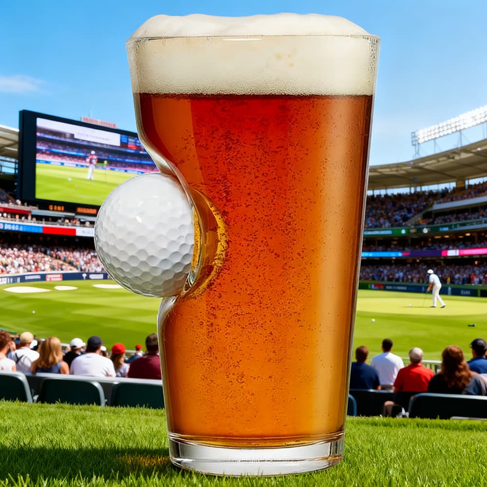 Golf Ball Pint Glass 16oz