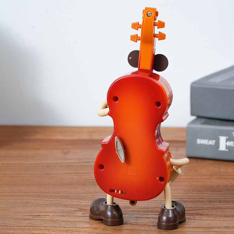 Funny Guitar Wind-Up Music Box Ornament