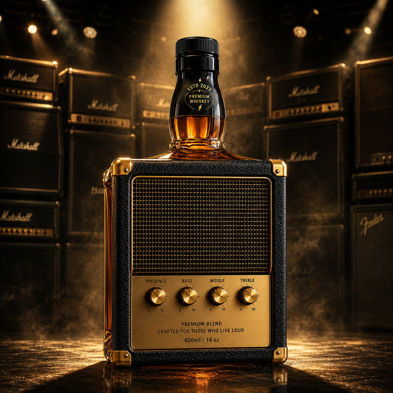 Amp-Style Whiskey Bottle