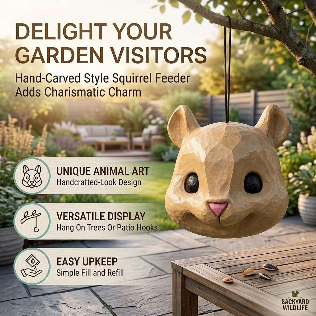 🐿️Funny Squirrel Head Feeder