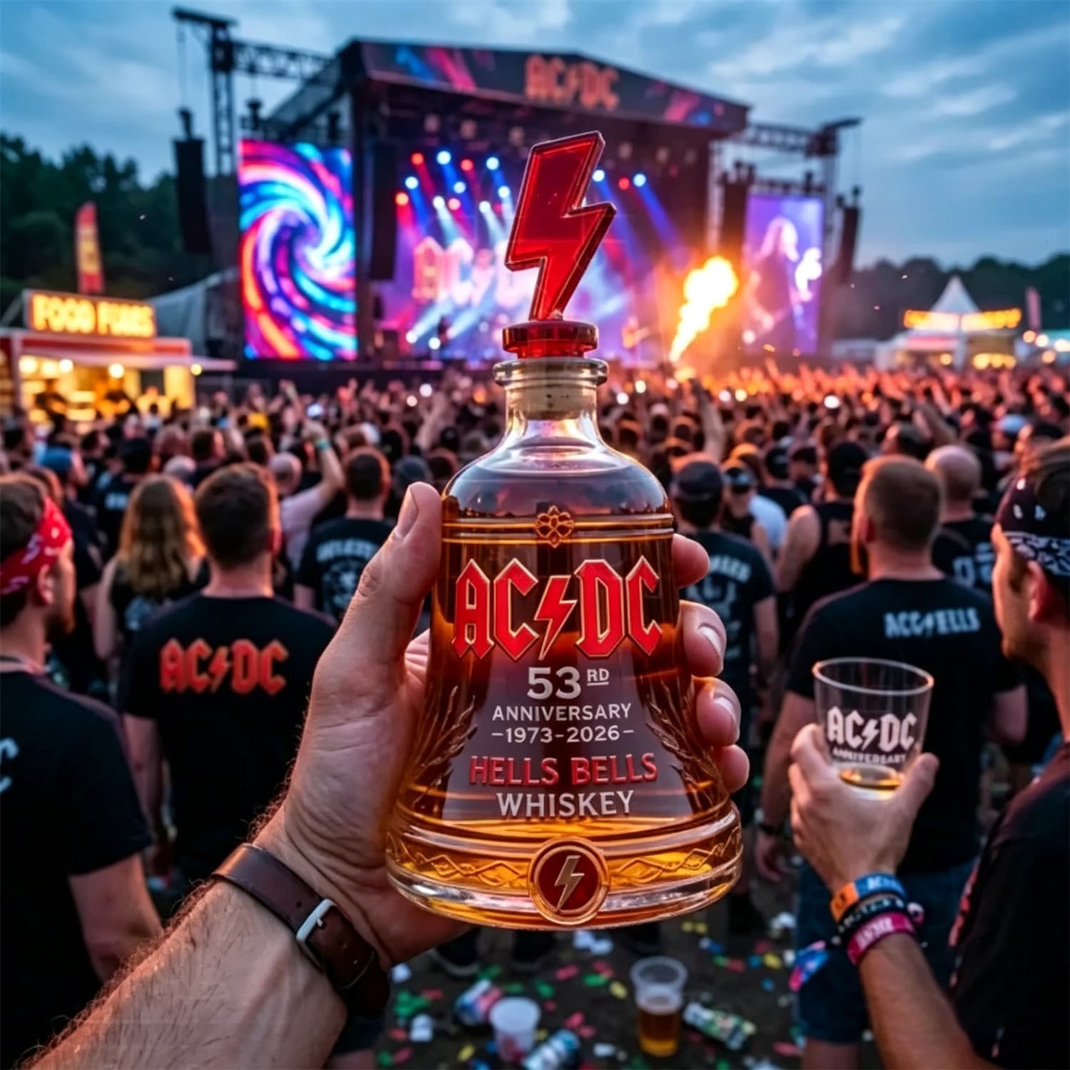 Anniversary Bell Collector Whiskey Bottle