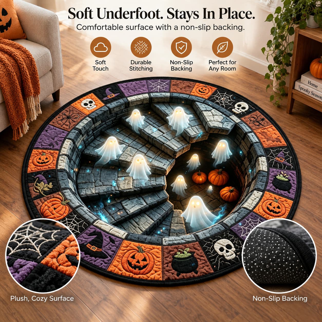 🎃 3D Halloween Optical Illusion Rug – Turn Your Floor Into Part Of The Fright