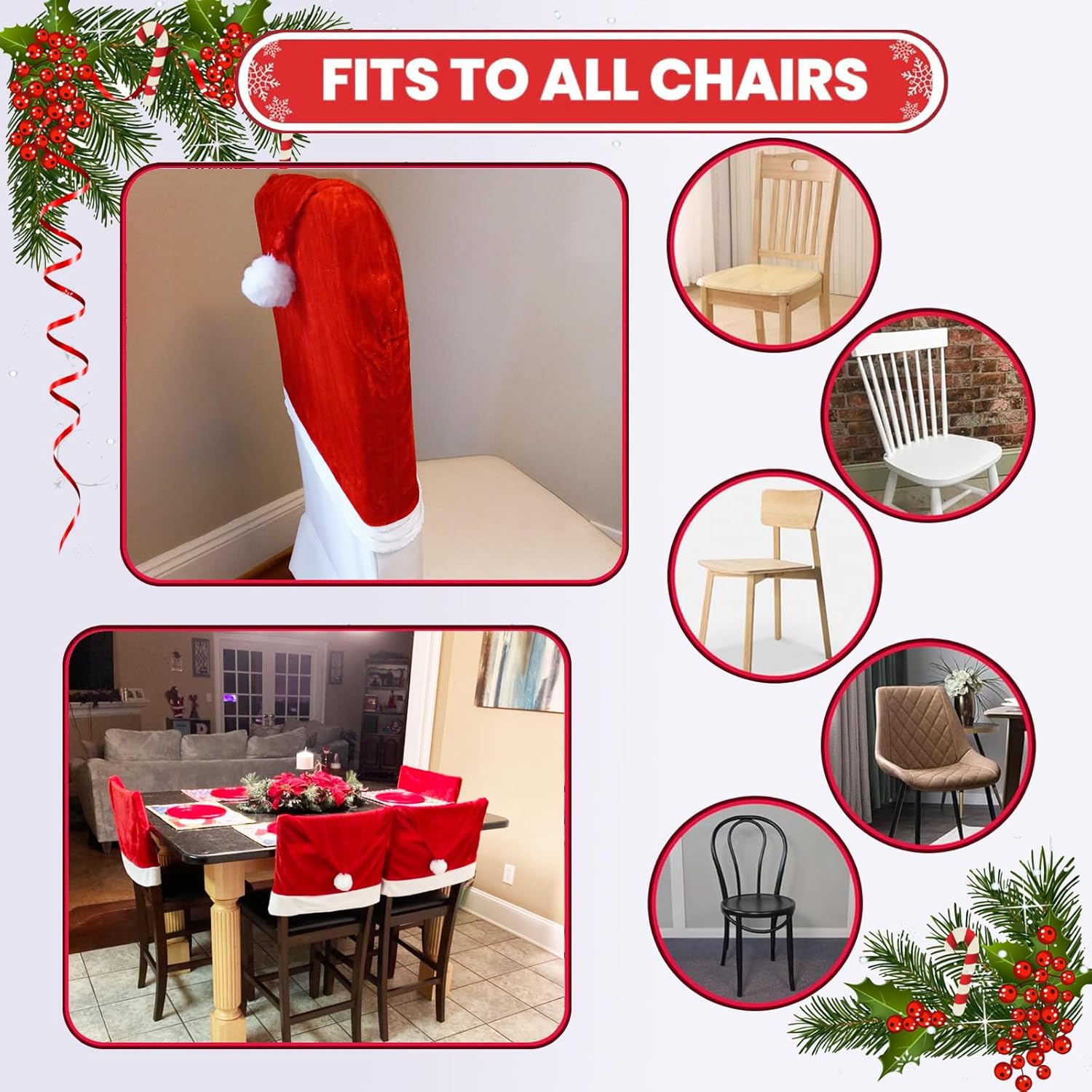 Christmas Chair Covers Set