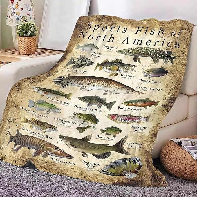 🎣Fishing Enthusiast's Blanket Gift