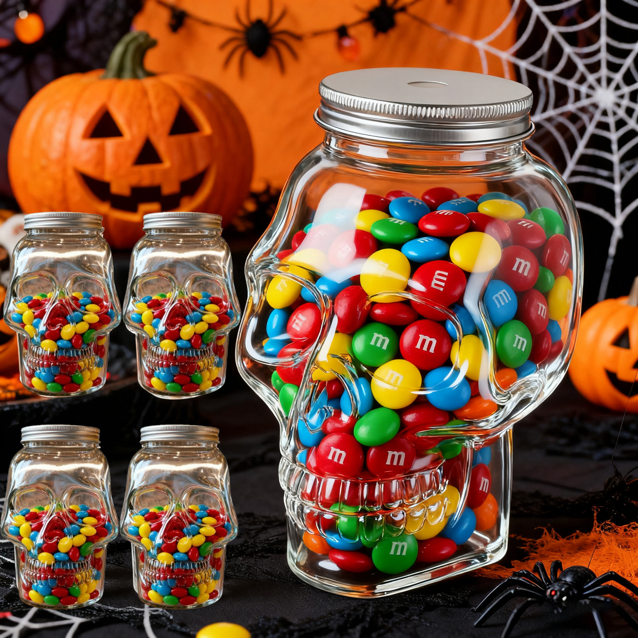 🍬Skull Glass Candy Jar