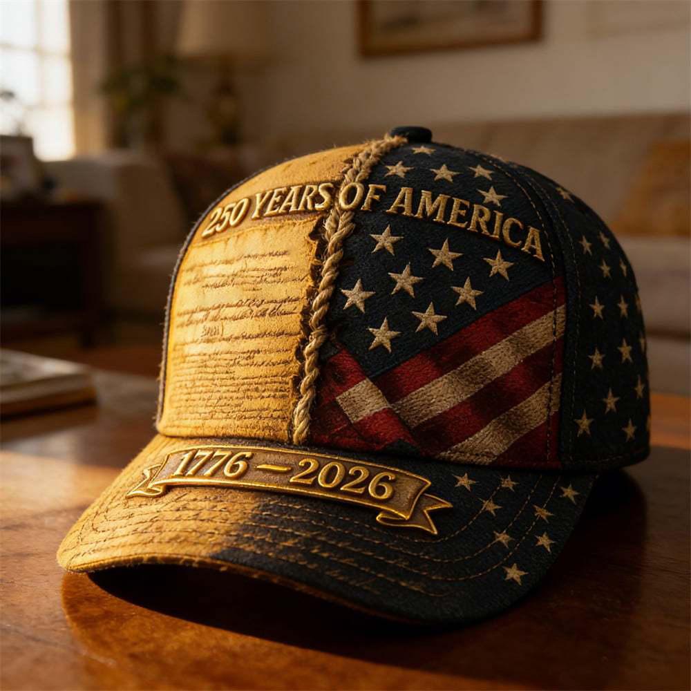 USA 250th Anniversary Patriotic Baseball Cap