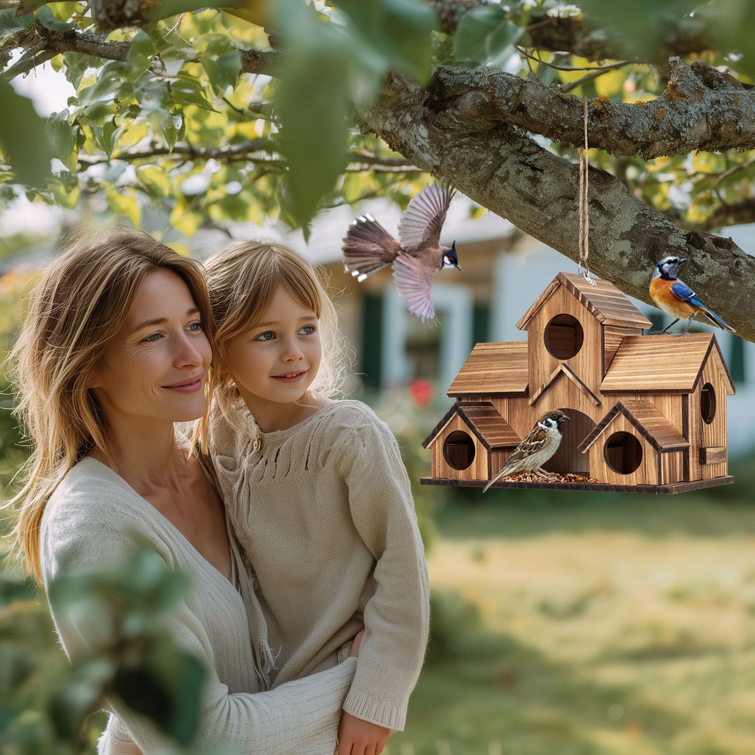 Rustic Wooden Birdhouse🏠🐦🌿