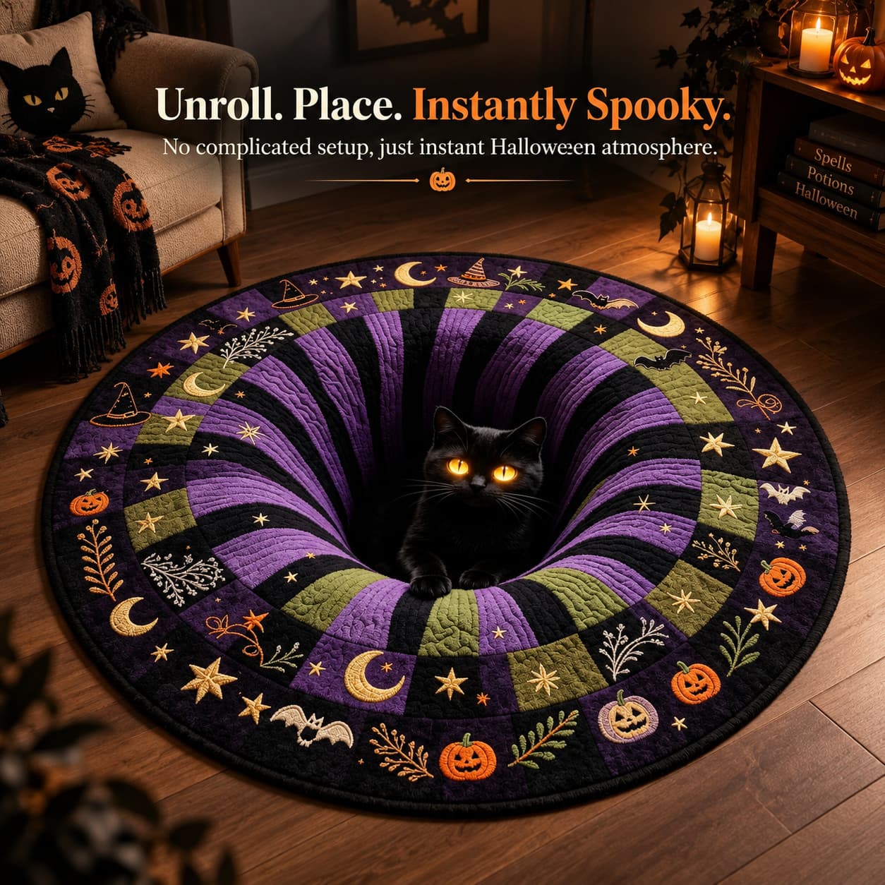 🎃 3D Halloween Optical Illusion Rug – Turn Your Floor Into Part Of The Fright