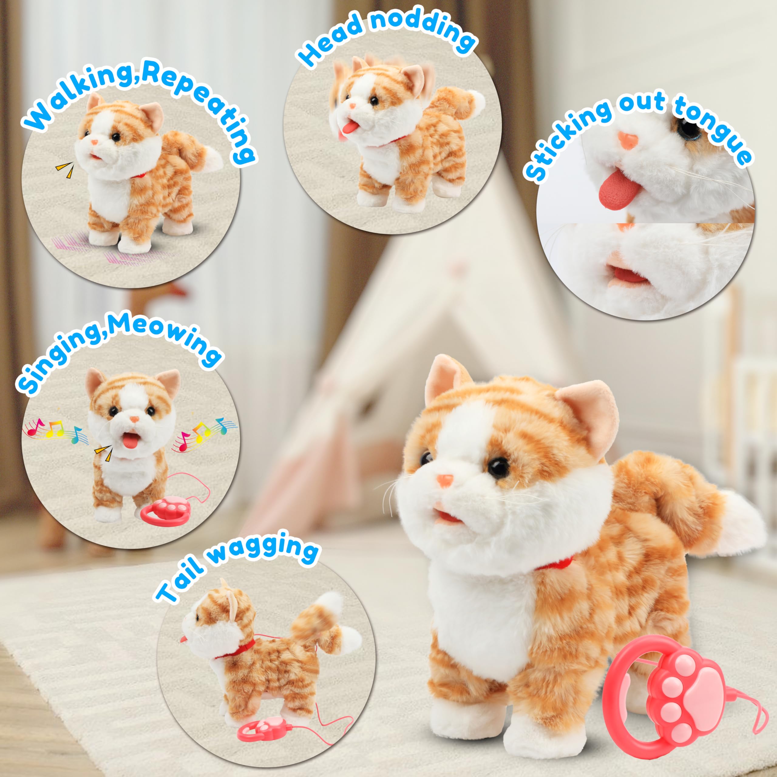 Walking Kitty Plush Toy