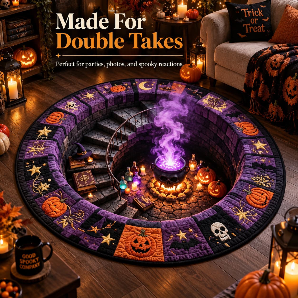 🎃 3D Halloween Optical Illusion Rug – Turn Your Floor Into Part Of The Fright