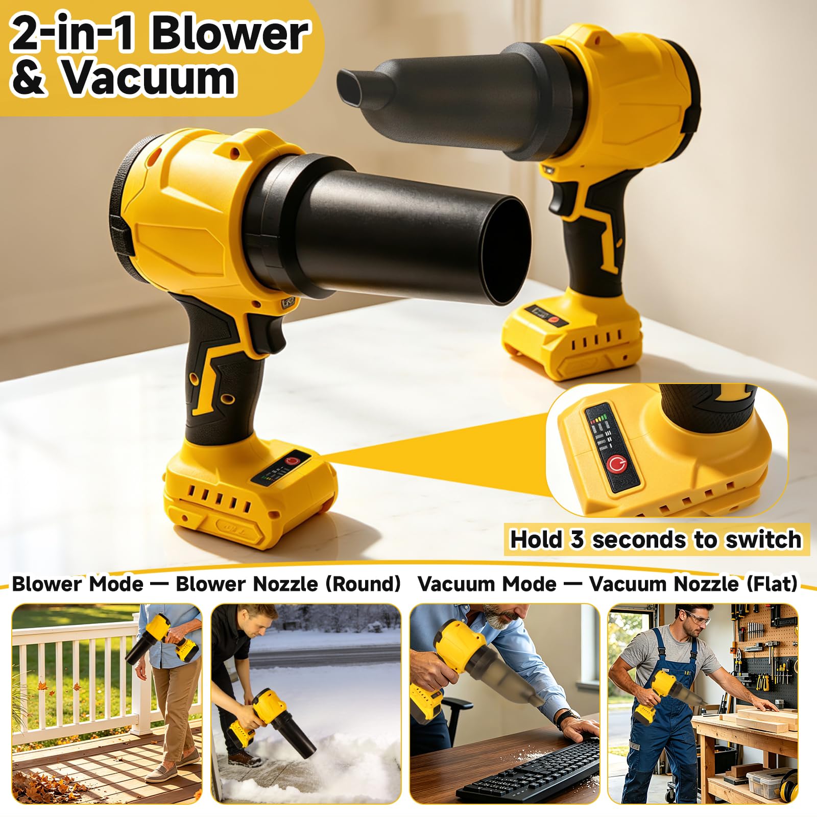 🍃 Cordless Leaf Blower
