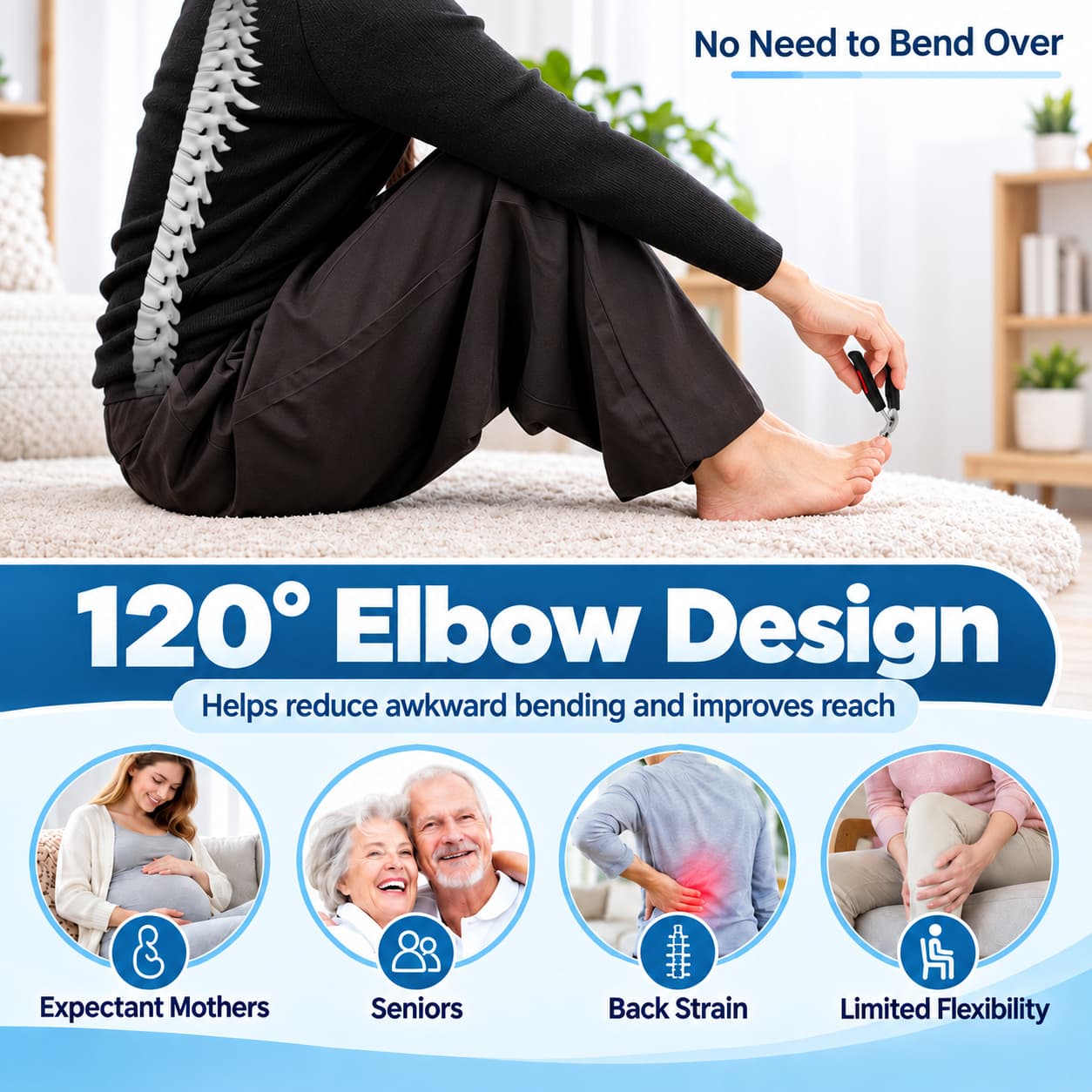Toenail Clippers for Seniors – Heavy-Duty Thick Toenail Care Kit