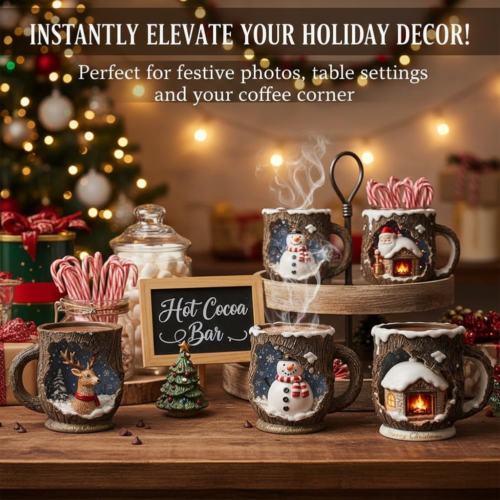 Christmas Themed Mugs Collection