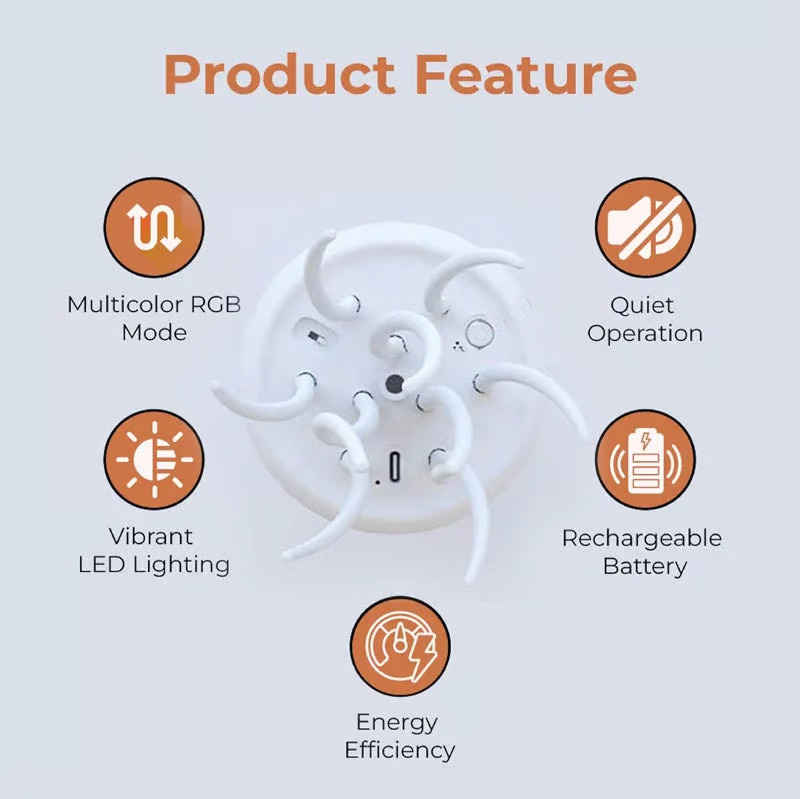 💡Led Gradient Swimming Jellyfish Atmosphere Light