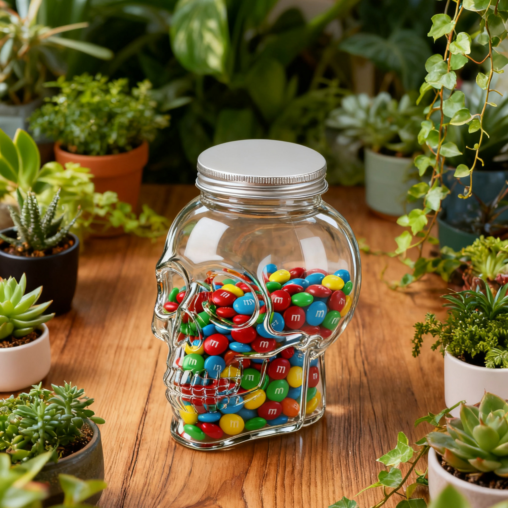 🍬Skull Glass Candy Jar