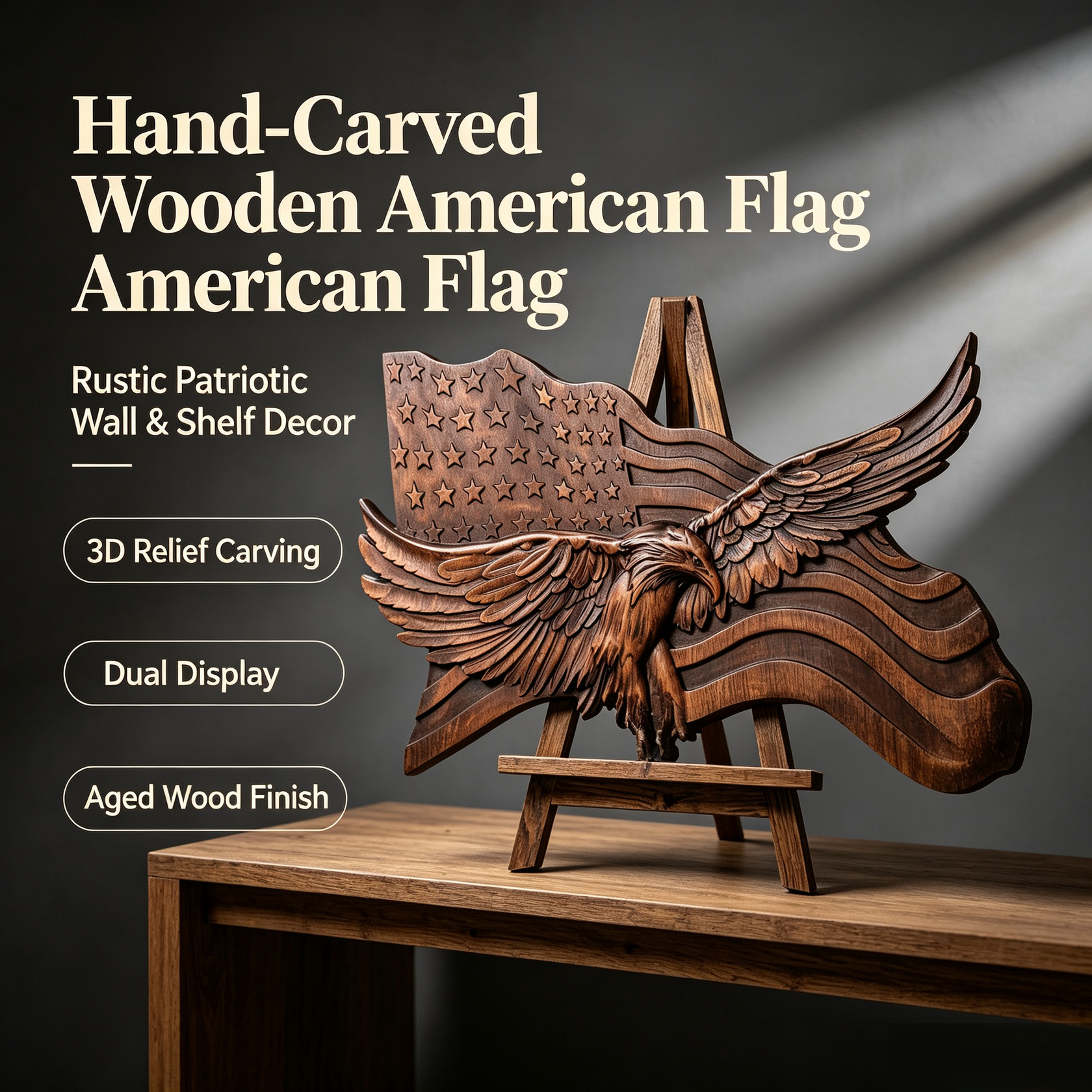 "Wings of Freedom" - Wooden Art