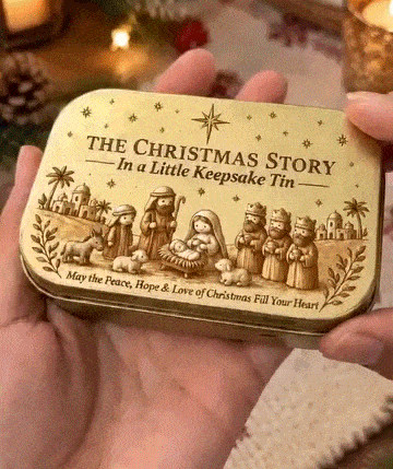 🔥Last Day 49% Off🎁Mini Nativity Scene Set with Storage Box