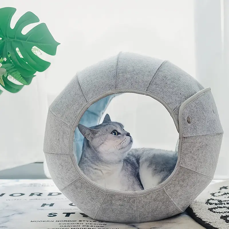 🐱Cat Cave Tunnel Multi-Function Foldable Cat Bed