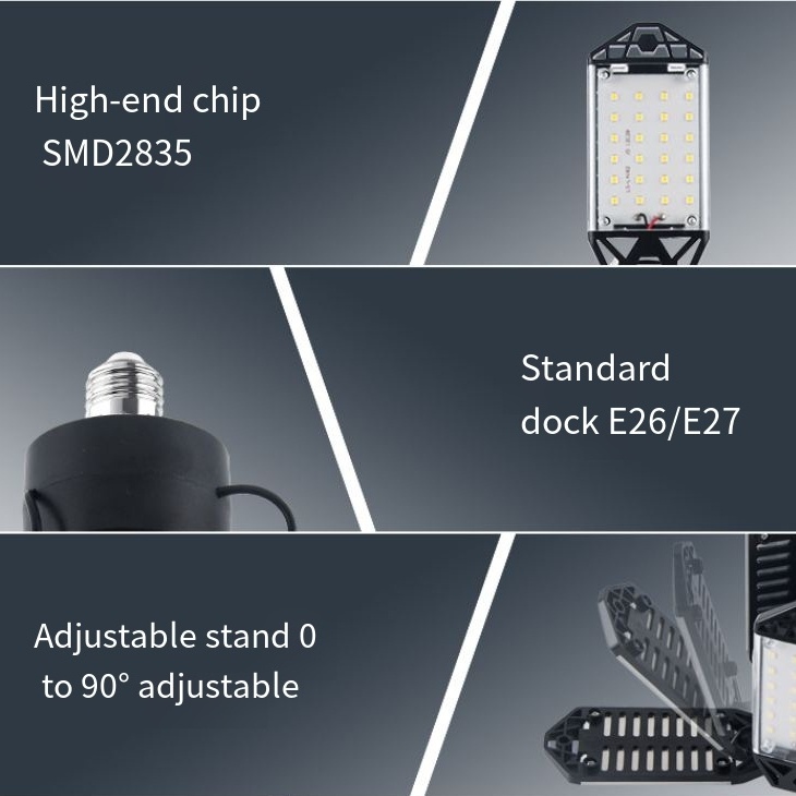 360° no dead corners Super Bright LED Garage Lights