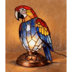 🦜✨ European-Style Parrot Resin Night Light (USB Warm Glow) ✨🦜