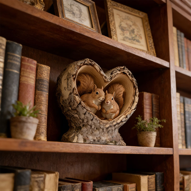 🐿️💖 Squirrel Couple Acrylic Plaque – Heartfelt Gift for Couples 💖🐿️