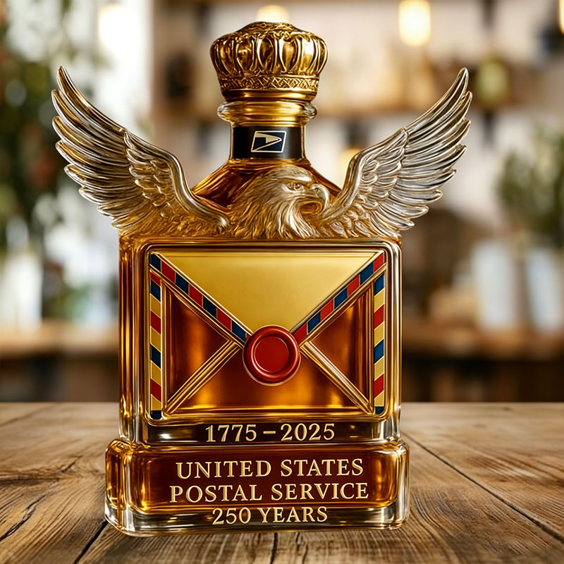 US Postal Service 250 Years 1775-2025 Whiskey Bottle