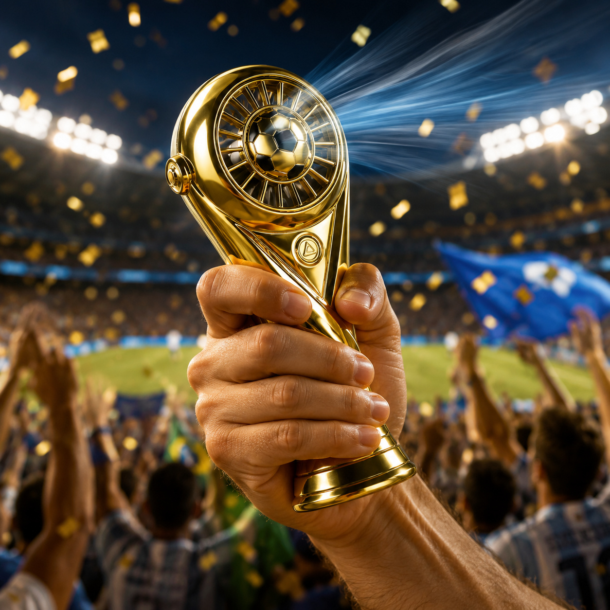 ⚽ World Cup Trophy Handheld Fan