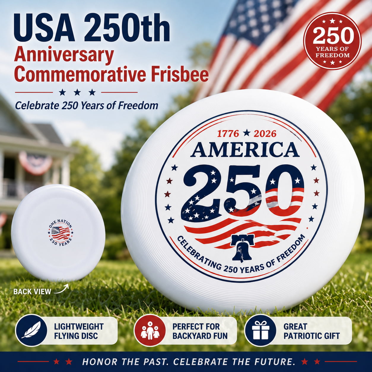 USA 250th Anniversary Commemorative Frisbee