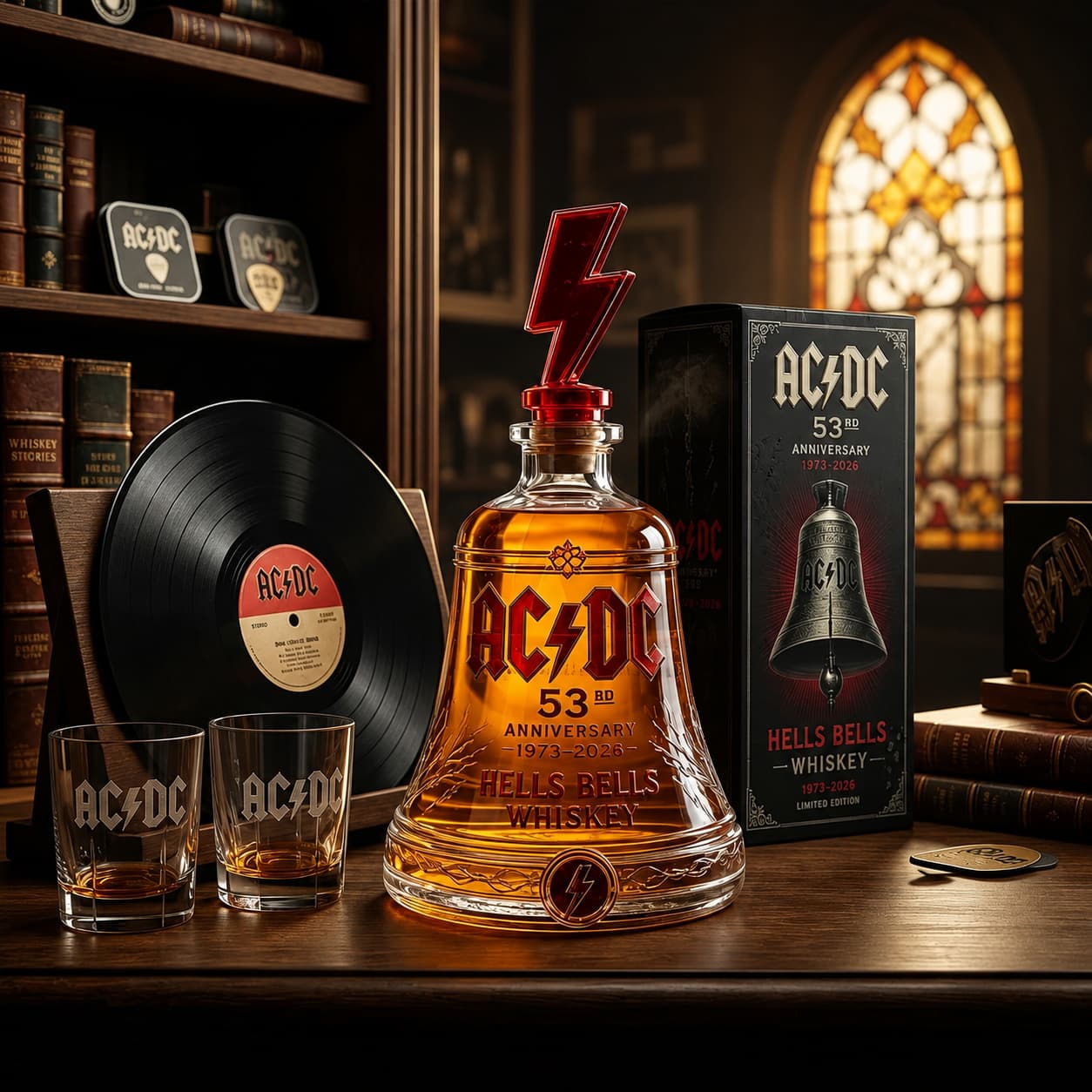 Anniversary Bell Collector Whiskey Bottle