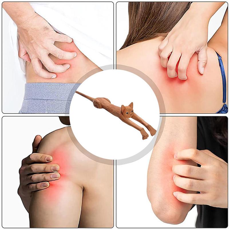 🐱✨ Cat-Shaped Wooden Back Scratcher (Your Cozy, Independent Itch Helper!) ✨🐱