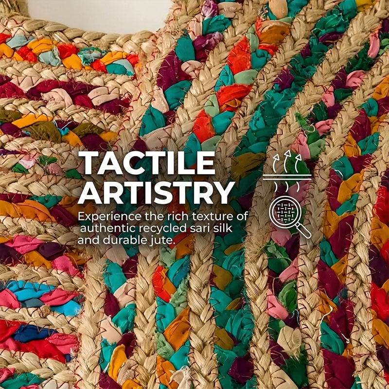 🌈 Colorful Woven Artisan Tote Bag – Boho Summer Essential ✨