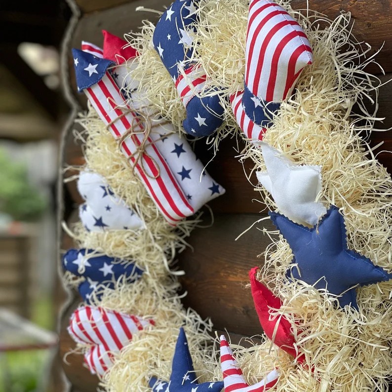 Independence Day 4th July Patriotic Wreath