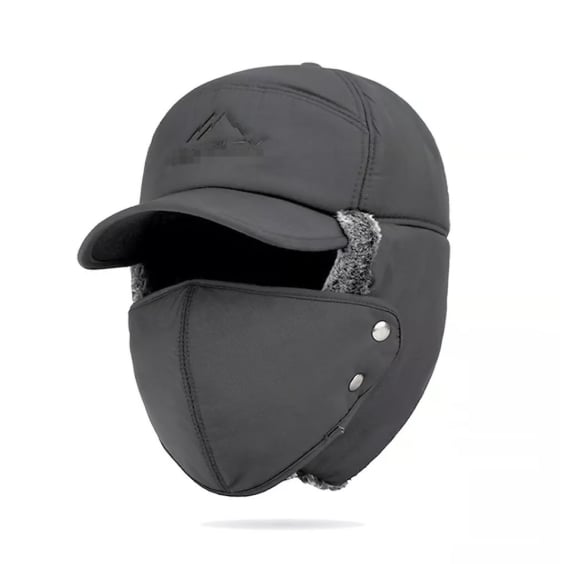 🧢❄️Men Winter Ear Flap Trapper Hat Face Mask Fur Aviator Thermal Warm Snow Ski Cap