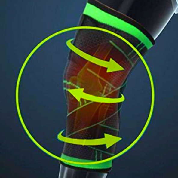 Professional compression knee brace with removable adjustable straps