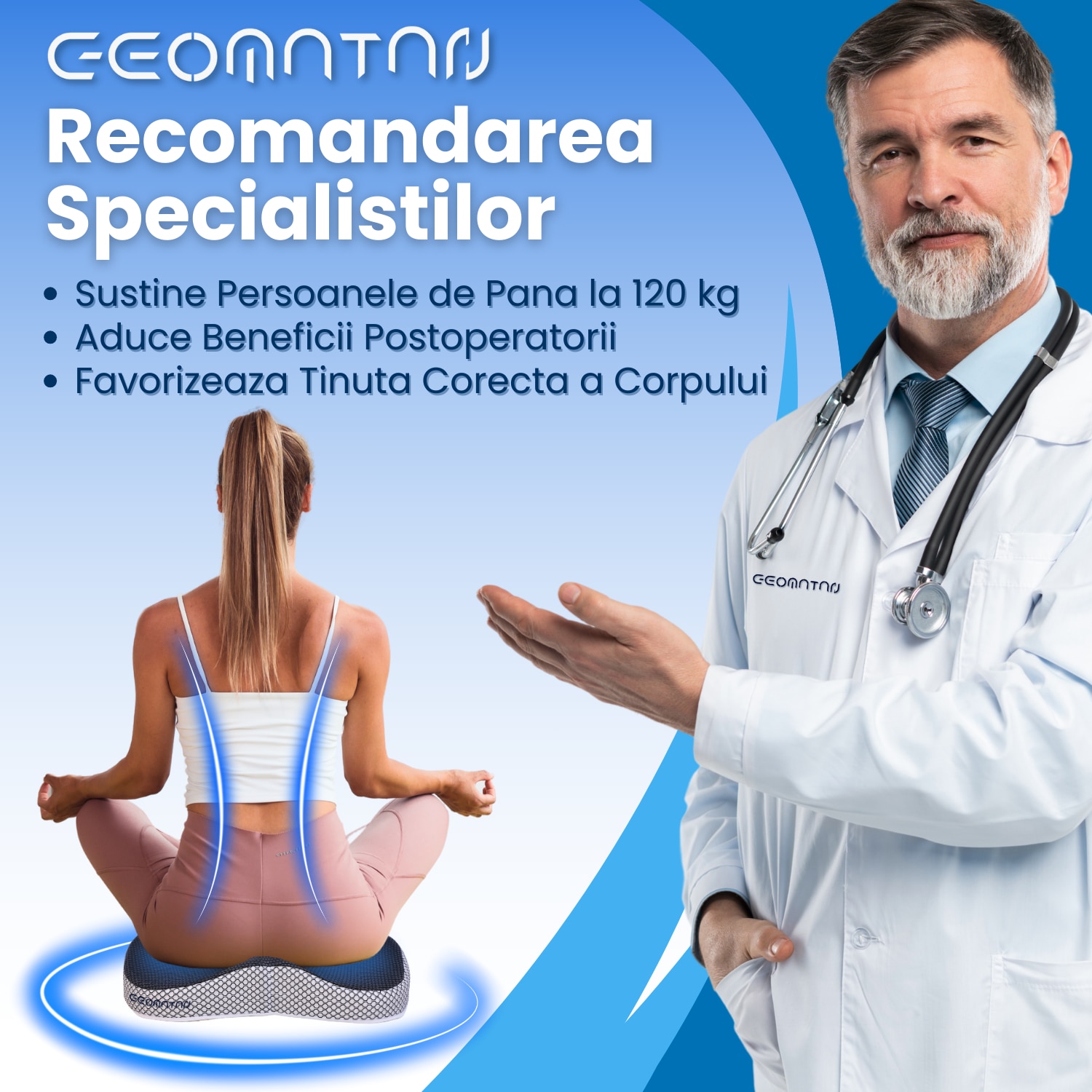 Welnax™ Orthopedic Seat Cushion