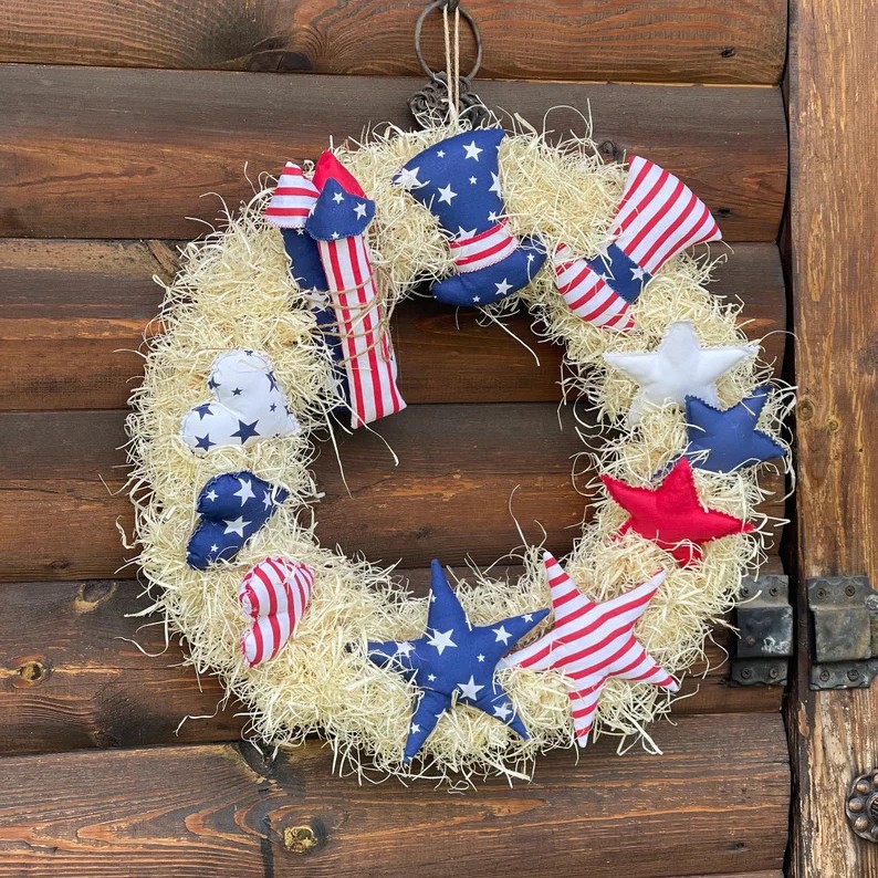 Independence Day 4th July Patriotic Wreath